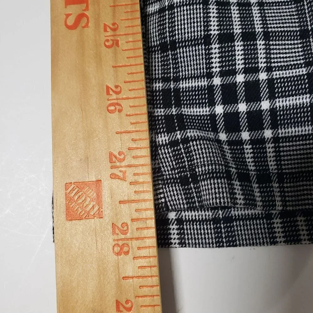 Hot Topic Plaid Pants Black Y2K Emo Punk Goth Stretch Trousers Womens Medium